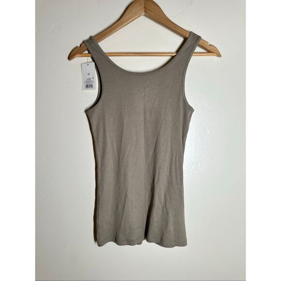 A New Day Olive Green Basics Ribbed Tank Size XS New - Picture 3 of 3
